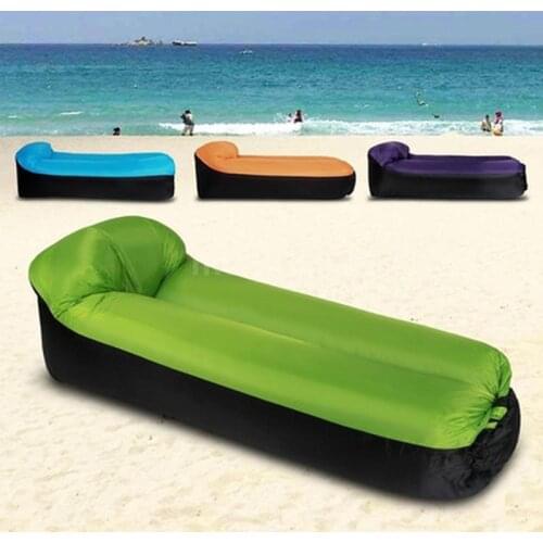 Outdoor Camping Inflatable Sofa Lazy Bag 3 Season Ultralight Sleeping Bag Air Bed Inflated Camping Mat Portable Inflatable Sofa