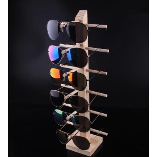 Arrival Multi New Layers Sun Glasses Eyeglasses Natural Wood Shelf Jewelry Display Show Stand Bracelet Holder Rack