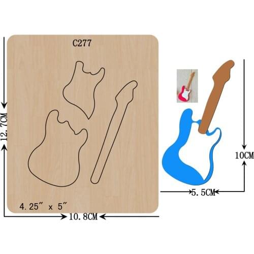 New guitar Wooden die Scrapbooking C-277 Cutting Dies