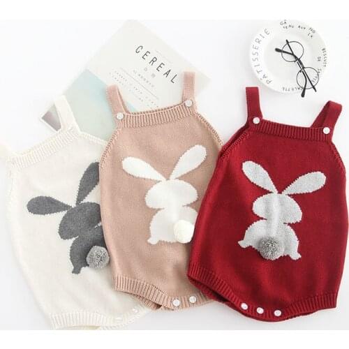Baby Girl Clothes Sling Rabbit Girls Toddler Jumper Cotton Rompers Ins Baby Costume Christmas Gift for Baby Homewear Accessories