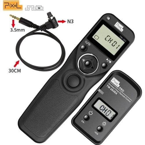 Pixel TW-283 N3 TW283 Wireless LCD Timer Remote Control Shutter Release For Canon 5D3 5D2 5D 7D 6D 50D 40D 30D 20D 10D 1D 1DX
