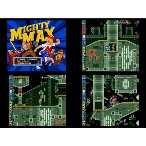 Adventures of Mighty Max 16 Bit MD Game Card Sega Mega Drive Genesis