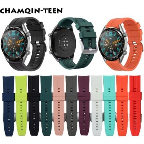 Watch Strap 22mm Bracelet WatchStrap 22 silicone watchband for Huawei Watch GT GT 2 46mm for Samsung Galaxy Watch Huami GTR 47mm