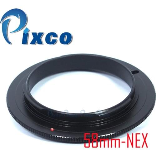 Pixco 49mm 52mm 55mm 58mm Lens Macro Reverse Adapter Ring For Sony E Mount NEX Camera