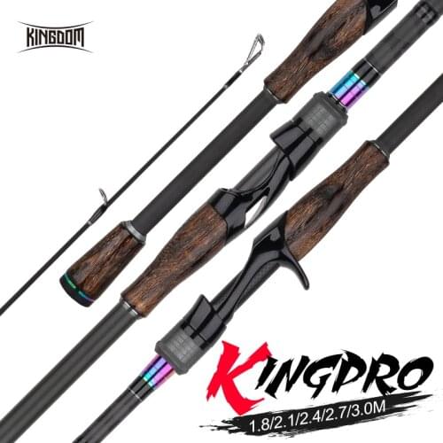 Kingdom KINGPRO Fishing Rod 2 Section 2pcs Top Tips Multi-section Feeder rods Casting Spinning Fishing Tackle Lure Travel Pole