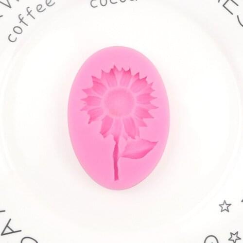 Silicone Molds for Baking Sunflower Fondant Cake Decorating Accessories Cookie Baking Tools Gummy Candy Chocolate Moulds