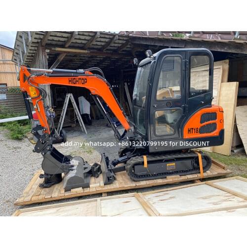 High Quality 1.8T Mini Excavator with Cabin and Euro5/EPA Kubota 3cylinders Engine