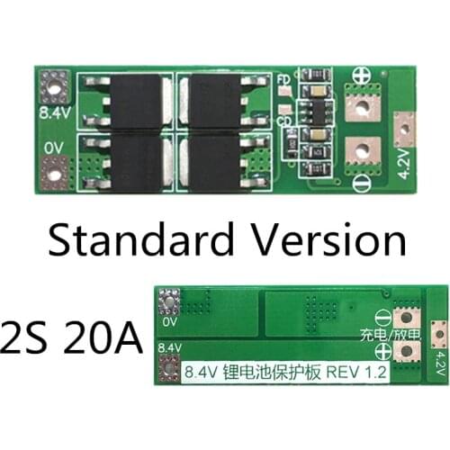 Standard Version 2S 20A 7.4V 8.4V 18650 Lithium battery BMS Board/Battery Protection board