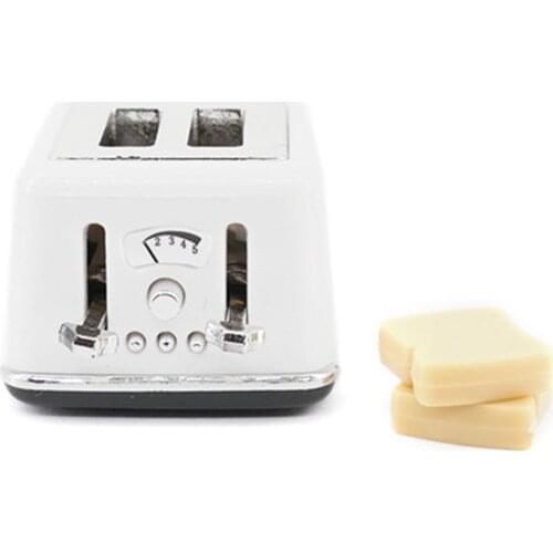 1/12 Dollhouse Mini Cute Furniture Kitchen Props Bread Machine Model Toy Decor
