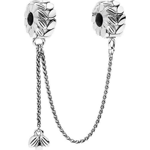 1Pcs New Cute Wheat Chain Pendant DIY Beads Suitable for Original Pandora Charm Bracelet Ladies Jewelry Making Gifts