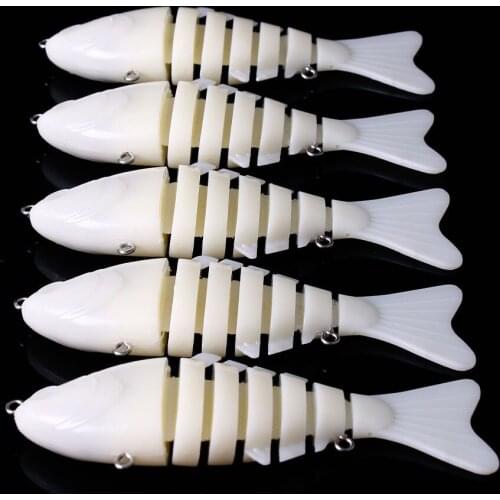 10pcs 10CM 13.5g Jointed blank nude baits crankbait Minnow bait Unpainted Lure Bodies Fishing bait