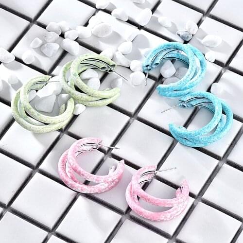 2021 New Earrings Female Personality Simple Temperament Three-dimensional C-shaped Stud Earrings Female Jewelry Wholesale