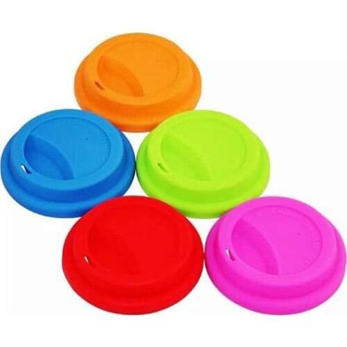 9cm Silicone Cup Lids Anti Dust Spill Proof Food Grade Silicone Replacement Coffee Mug Cover Milk Tea Cup Airtight Seal Lids