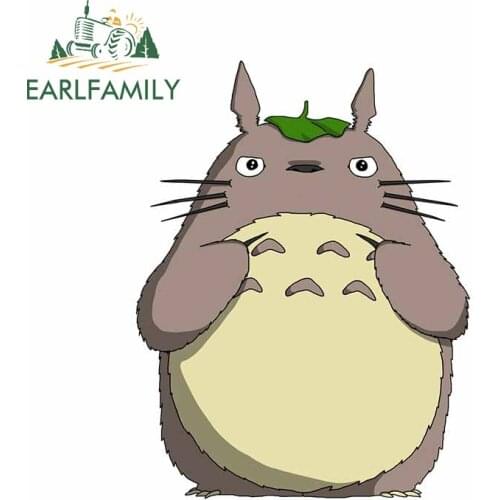 EARLFAMILY 13cm x 10cm For Totoro Motorcycle Car Stickers Windshield Decal Waterproof Creative Sticker Custom Printing