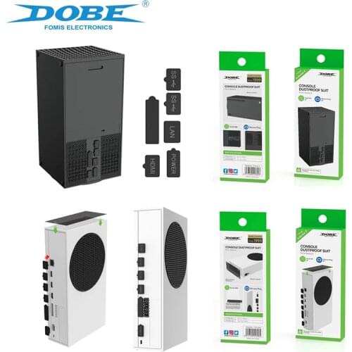 Gaming Accessories For X Box Xbox Series X S Game Console Dust Net Silicone Plug Host Cover Anti Proof Vented Heat Dissipation