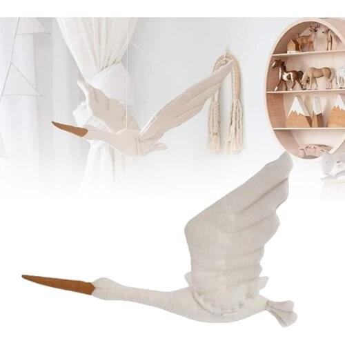 Simple And Creative Swan Plush Toy Baby Sleep Comfort Accompany Doll Childrens Room Decoration Dream Simulation Doll