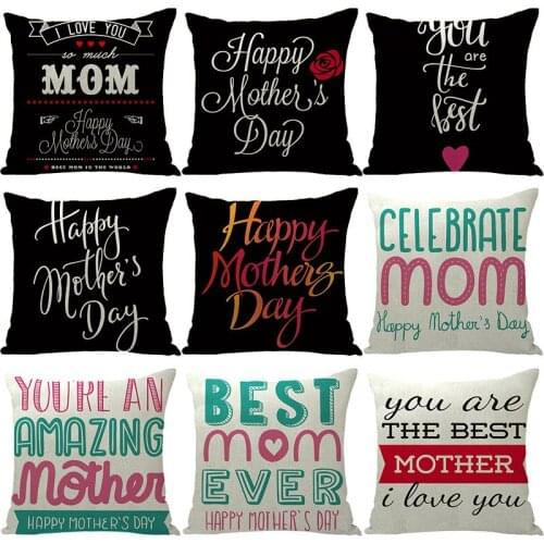 2pcs Pillow cover printed letter love linen sofa office home decoration fashion cushion cover pillow cases fashion New
