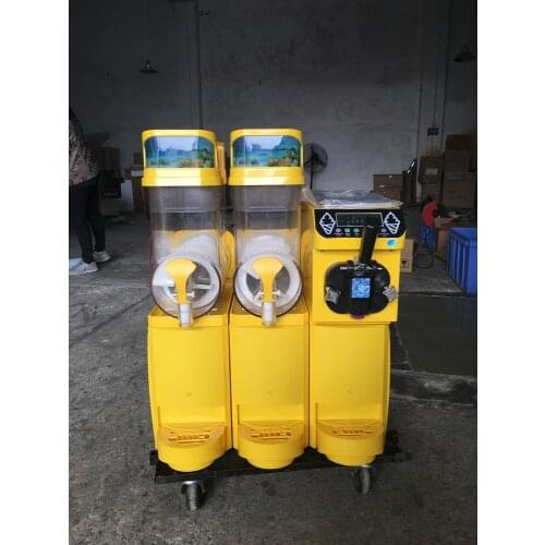 30L Italian soft ice cream machine double tank slush ice machine for sale