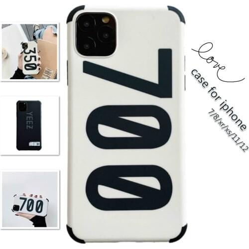 Trendy Sneakers 700 350 Protection Phone Case on For IPhone 12 Pro Max 8 7 Plus Xr XsMax X Xs SE 2020 Iphone 11 Case Luxury