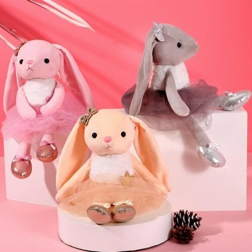 39cm Soft Cute Stuffed Ballerina Rabbit Doll Kids Cartoon Rabbit Plush Toy Stuffed Toys Girls Birthday Gifts Sleep Pacify Toys