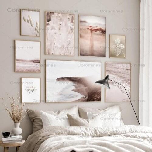 Boho Style Canvas Painting Sunset Ocean Poster Nordic Print Nature Landscape Photography Wall Art Picture Modern Home Decoration