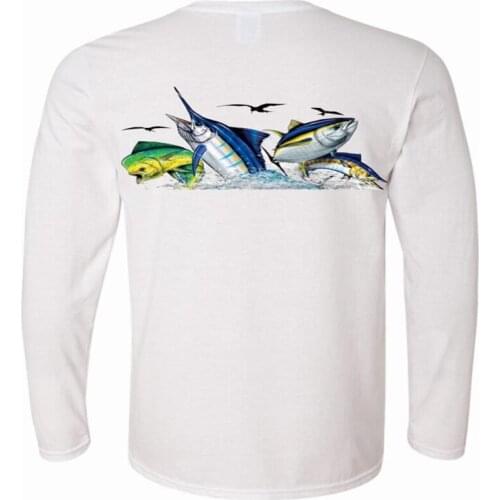 Wholesale Cheap Custom Design Long Sleeve Round Collar Shirt Fast Drying Breathable Comfort Outdoor Fishing Clothes