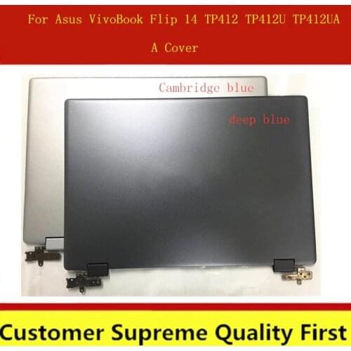 Original Laptop A Shell For Asus VivoBook Flip 14 TP412 TP412U TP412UA LCD Back Cover Housing Case HQ20704798000 HQ20704594000