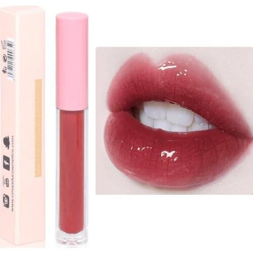 Sexy Matte Non Stick Cup Lip Gloss Liquid Lipstick Moisturizing Lip Glaze Waterproof Lip Gloss Long-lasting Makeup for Women