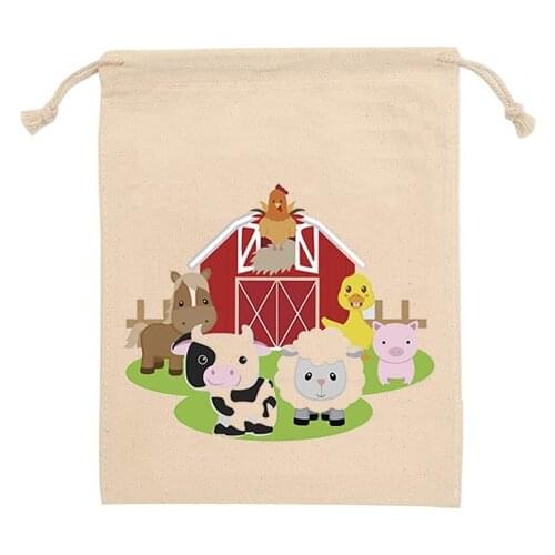 Animal chick duck pig cow Treat Goody Candy gift Bag Barnyard barn Farm themed Birthday Party Baby Shower decoration Supplies