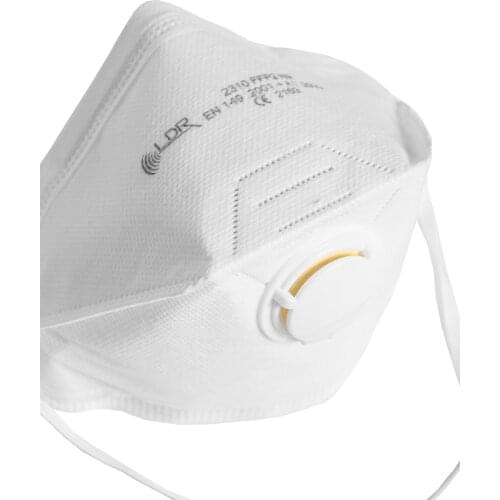 LDR 2310 Nr V Certified Mask 20 Pcs/Box EN 149:2001 + A1:2009 FFP2 N R V