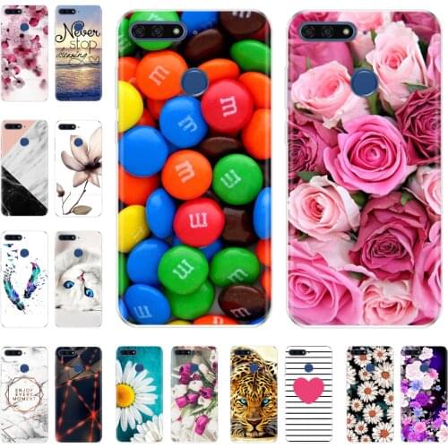 Silicone phone Case For Huawei Honor 7A Pro Case 5.7" inch Phone shell on for Huawei Honor 7A 5.45" 7 A DUA L22 Russian version