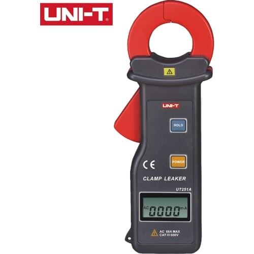 UNI-T UT251A/UT251C High Sensitivity Leakage Current Clamp Meter Auto Range 4-Digit LCD Digital Display, 10000 Display Count