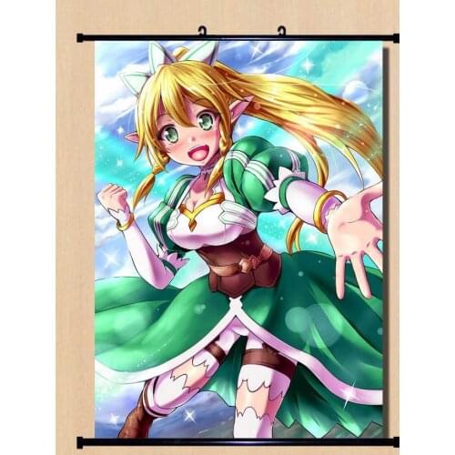 Japanese Anime Sword Art Online II SAO Kirigaya Suguha Home Decor Wall Scroll Poster Decorative Pictures