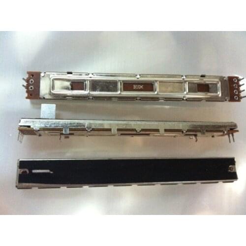 [YK] The 12.8CM wide type straight sliding potentiometer B10K double shaft length 10MM mixer fader potentiometer switch