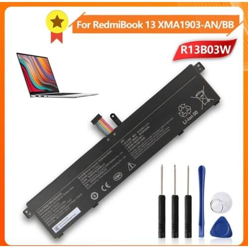 Laptop Replacement Battery R13B03W for RedmiBook 13 XMA1903-BB XMA1903-AN 5200mAh Battery