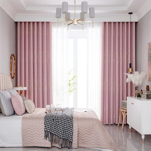 Jacquard Custom Blackout Curtains for Living Room 1 Piece Cotton Linen Elegant Bedroom Window Panels Hotel Quality Darkening Use