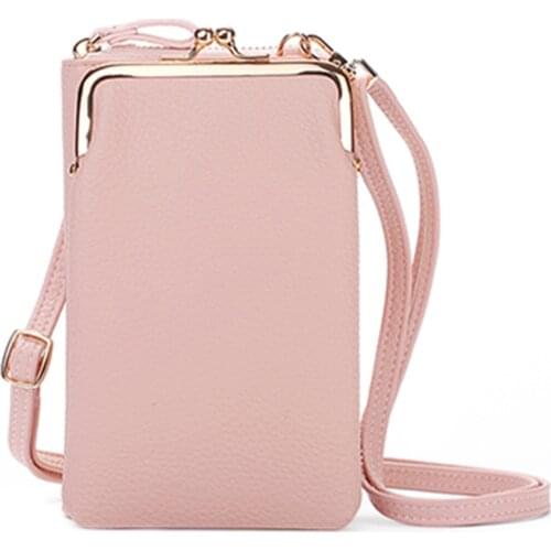 Women Wallets For Mobile Phone Clutch Bag Luxury Ladies Wallet PU Leather Purse With Detachable Strap Fashion Ladies Purse 2021