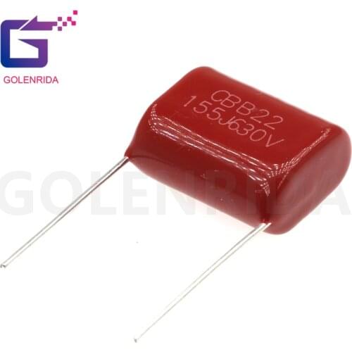 10PCS 630V155J 1.5UF Pitch 20mm 630V 155 155J 1500nf CBB Polypropylene film capacitor