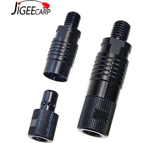 2PCS Metal Quick Release Adapter Connector Carp Fishing Rod Bite Alarm Rod Holder Connector Carp Fishing Warning Tackle