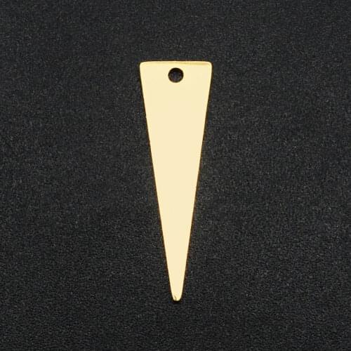 5pcs/lot 100% Stainless Steel Triangle Geometric DIY Earring Charm Connector Wholesale DIY jewelry making charms