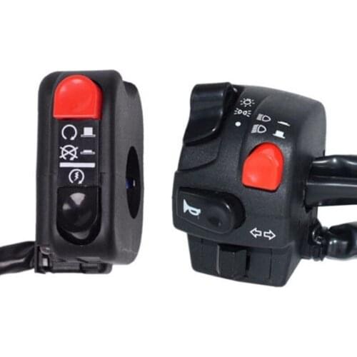 7/8 "22mm Motorcycle Switch Motorcycle Horn Button Steering Signal Fog Lamp Start Handle Controller Switch