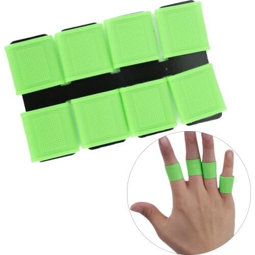 8Pcs Multi Color Silicone Toe Anti-slip Elasticity Golfer Swing Protector Grip Golf Finger Band Cover Sets for Men Women