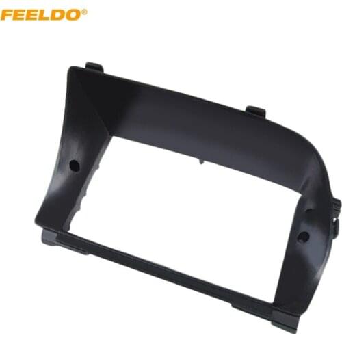 FEELDO Car 2Din Stereo Radio Panel Fascia Frame For Mercedes BENZ S350 Change Into Touch-Screen Refitting DVD Frame Trim