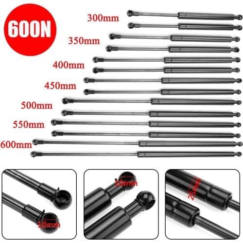 2pcs 600N 300/350/400/450/500/600mm Gas Strut Bars Gas Spring Support Boot Bonnet Car Caravans Doors Windows Hatches Boat Bus