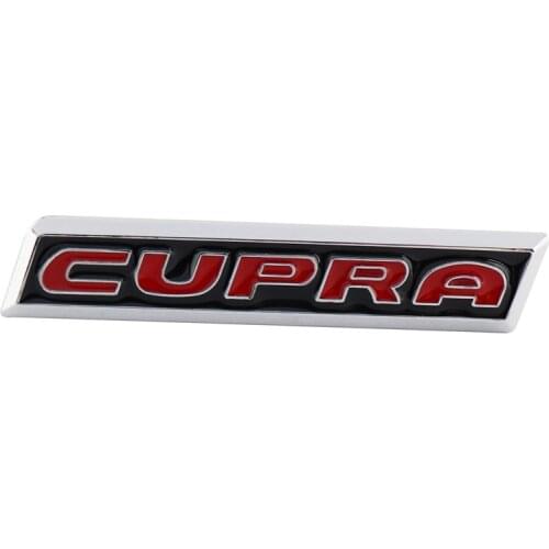 Chrome Red CUPRA for Leon Cupra Fender Rear Nameplate Emblem Badge Sticker