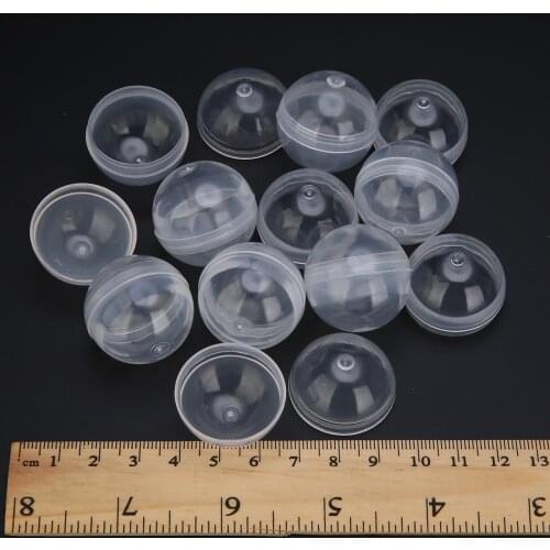 10Pcs New Transparent PP Vending Machine Empty Round Toy Capsules 28mm Diameter For Gift Event Party