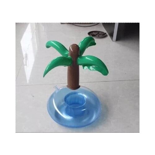 Ring for beverage drink toy inflatabCoconut Shape Inflatable Children Beach Toy Kids Outdoor Mini Swimming Ring For Beverage
