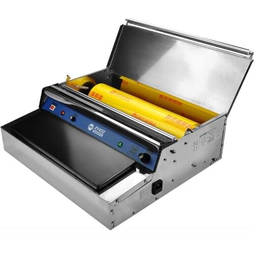 Commercial plastic wrap packaging machine Supermarket fresh fruit food vegetable wrap film sealing machine