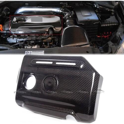 Carbon Fibre Engine Valve Cover For VW GOLF VI 6 MK6 GTI SCIROCCO 2014-2017