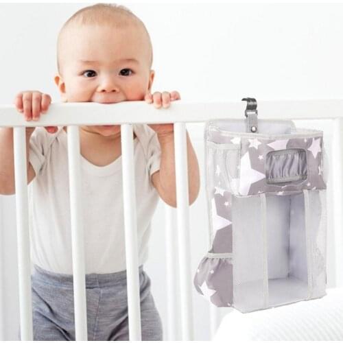 HOT Hanging Multifunctional Organizer Hanging Bags For Crib Diaper Storage Bags Baby Care Organizer Infant Bedding Nursing Bags
